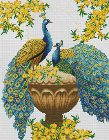 PDF Pattern - Lucky Peacocks