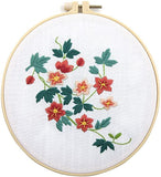 Stamped Embroidery Kits - Flowers 7.9"