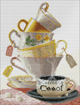 Stamped Cross Stitch Kits - Coffee Cups