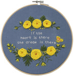 Stamped Embroidery Kits - Flowers 7.9"
