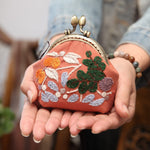 DIY Embroidery Coin Purse Kits (5 pairs)