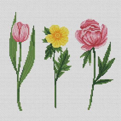PDF Pattern - Flowers Branches