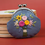 DIY Embroidery Coin Purse Kits (5 pairs)