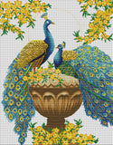 Stamped Cross Stitch Kits - Peacocks