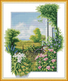 Stamped Cross Stitch Kits - Fence 18.8×22" (14ct)