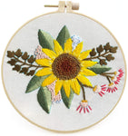 Stamped Embroidery Kits - Flower 7.9"
